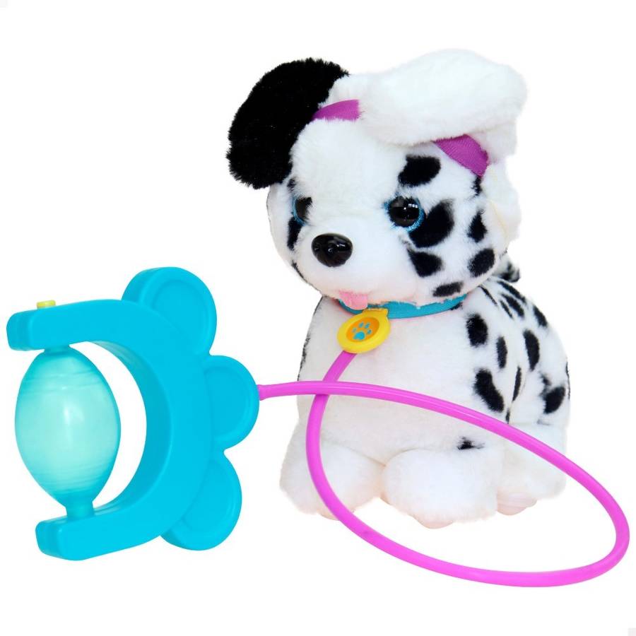 Sprint De Peluche correa con bomba aire perrito juguete sonido levanta orejas y colita que andan partir los 18 meses incluye pilas 46677 eolo 19x13x215