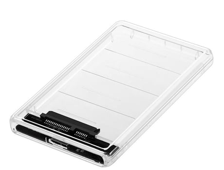 Caja de Disco Externo HDD SLOWMOOSE Transparente Sata USB 3.0