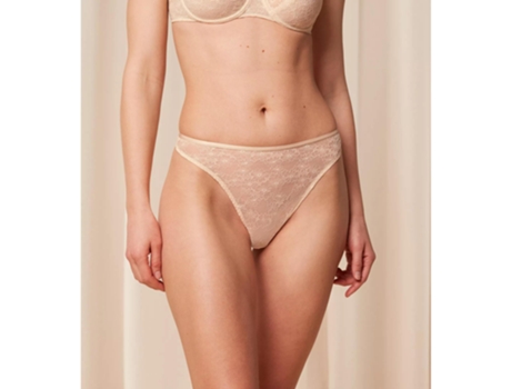 Tanga de Mujer TRIUMPH Cintura Alta Spotlight Beige (38)