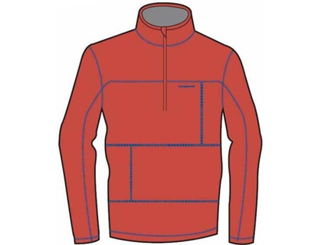 Abrigo Polar Unisex TRANGOWORLD Bakoye Rojo para Montaña (14 Años)