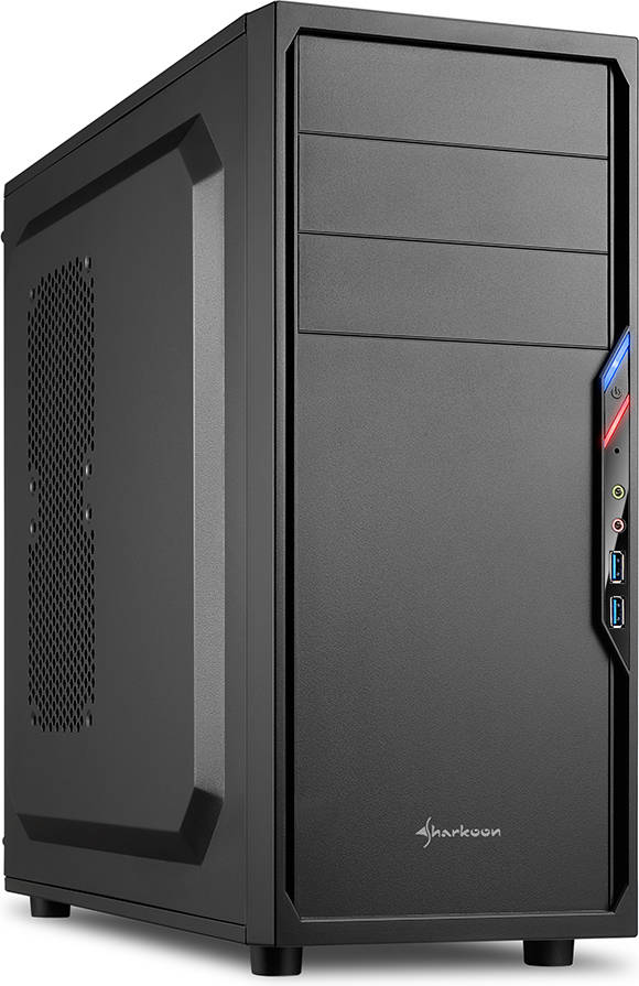 Caja PC SHARKOON VS4-V (ATX Mid Tower - Negro)