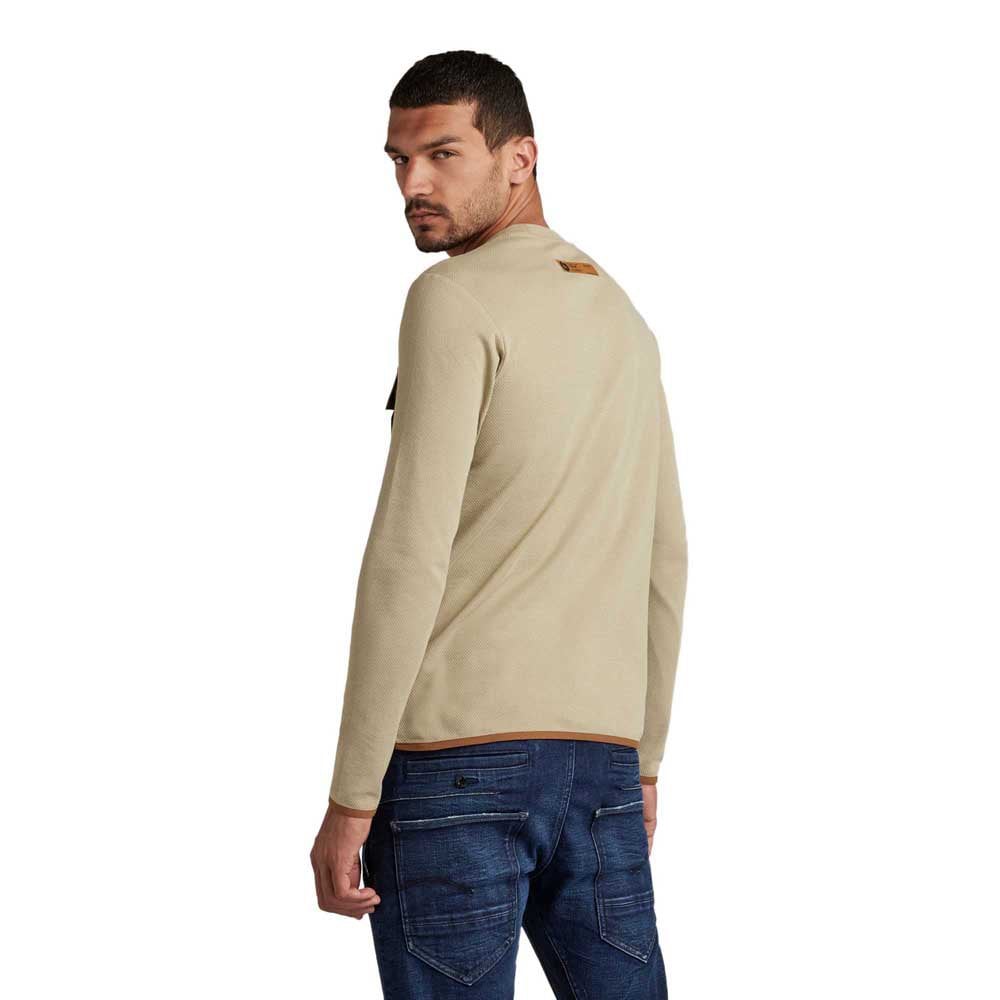 Tweeter Slanted Pocket sudadera para hombre camiseta gstar manga comprida beige xl