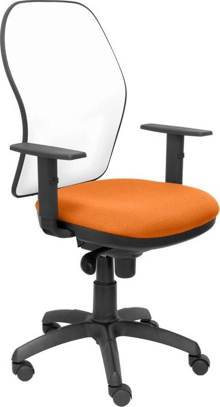 Silla de Escritorio Operativa PYC Jorquera Naranja B (Brazos Ajustables - Malla)