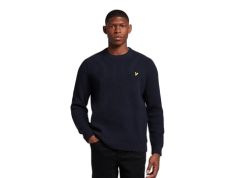 Jersey Lyle &Scott Crew Neck Lambswool Hombre Gris