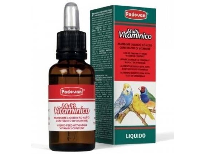 Complemento Alimenticio de Pájaros PADOVAN Multivitamínico (30ml)