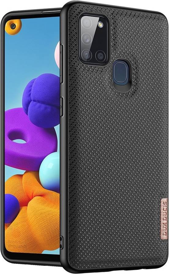 Carcasa Samsung Galaxy a21s dux ducis negro funda tejido