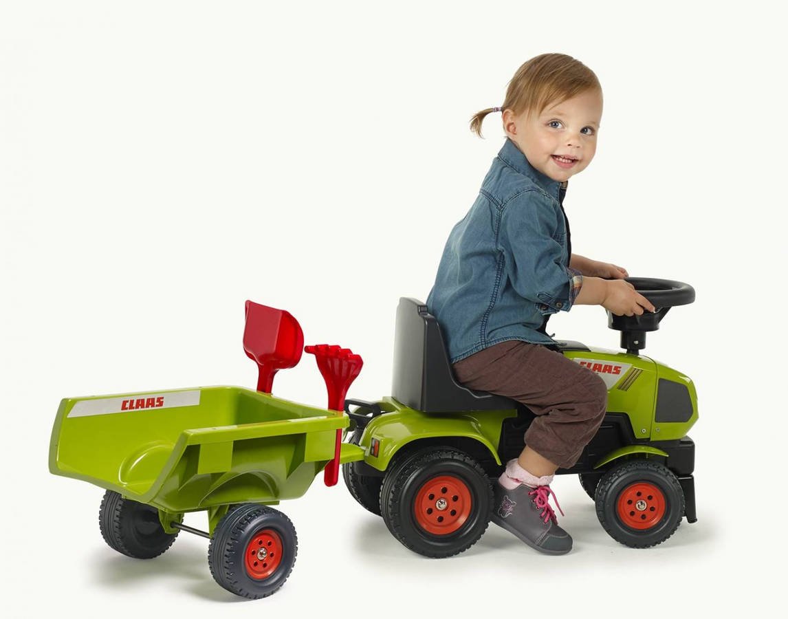 Tractor con Remolque FALK Baby Claas Axos