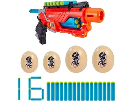 Arma De Juguete zuru pistola con y 4 huevos dino attack xshot16