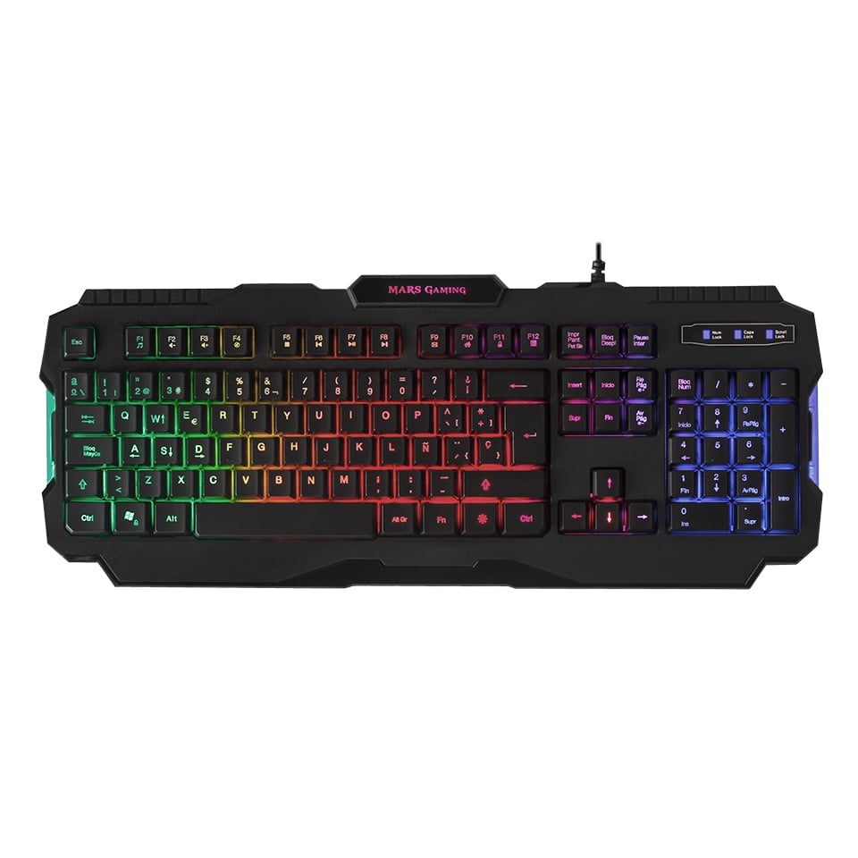 Teclado Gaming MARS KB-WT0ND (Mecánico - Inglés - Negro)