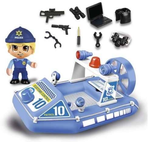 Pinypon FAMOSAFEBER  Action Lancha De Policia  (3 años - 19 x 12 x 9.5 cm)