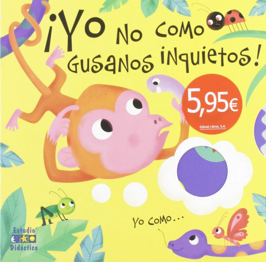 Yo No Como gusanos inquietos tapa dura libro de curious universe español