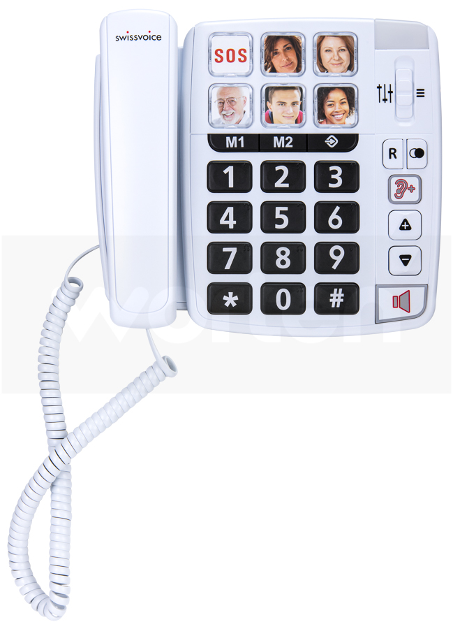 Teléfono Fijo SWISSVOICE Xtra 1110 Blanco