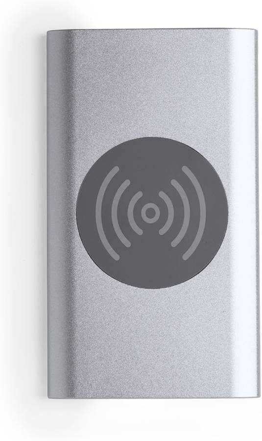 Power Bank SMARTEK con Carga Inalambrica (4000 mah - USB - Gris)