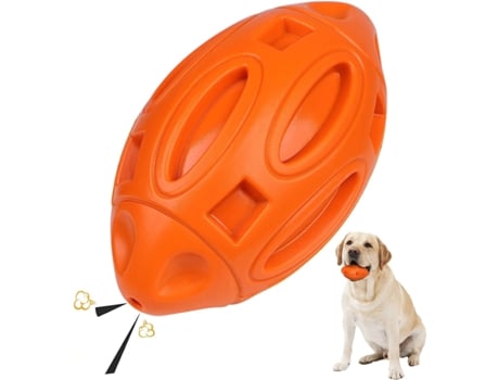 Juguete indestructible para perros, juguete para masticar perros, pelota de goma con sonido, juguete para perros medianos y grandes