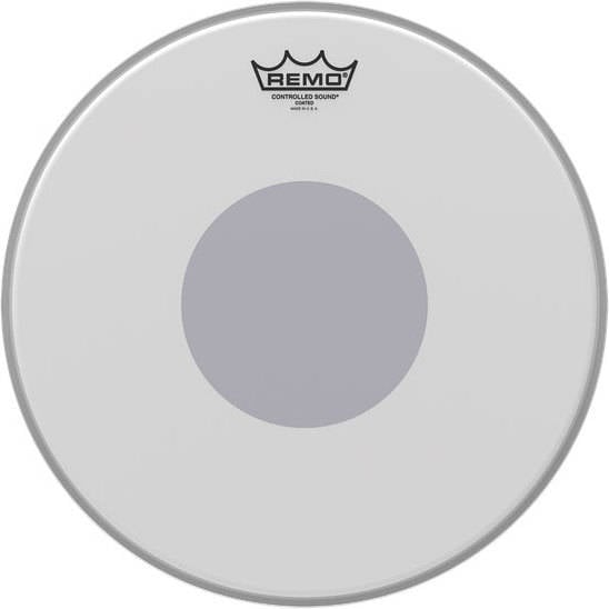 Parche para Batería REMO Controlled Sound Coated Black Dot (14'')