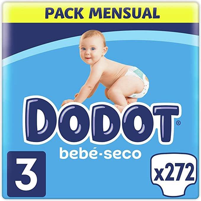 Fraldas DODOT Bebé Seco T3 (272 un)