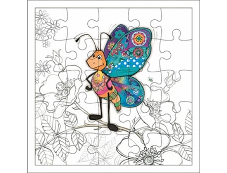 Tarjeta puzzle mariposa KIUB Kook