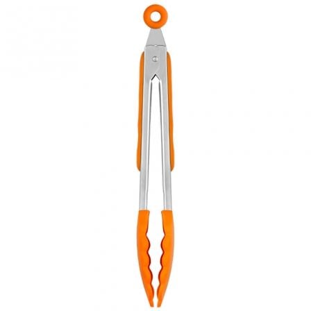 Efficient Pinza De cocina acero inox nailon y silicona naranja 28.5 cm a195004