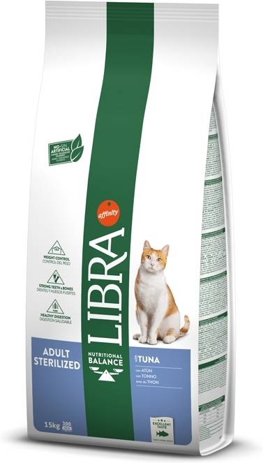 Pienso para Gatos LIBRA (15Kg - Castrados - Sabor: Atún)