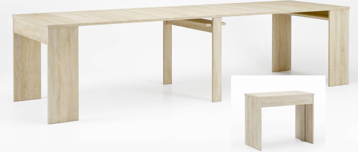 Mesa de Comedor SKRAUT HOME EX300ROC2018S (Madera - Aglomerado y Acero - 90x45x75 cm)