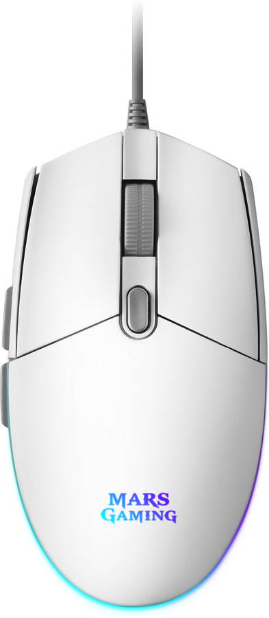 Ratón Gaming MARS GAMING MMGW (3200 dpi - Blanco)