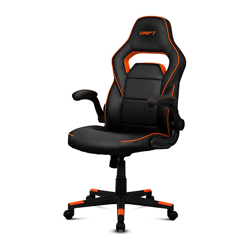 Silla Gaming DRIFT Drift DR75 (Elevador a Gas Clase 4 - Negro y Naranja)