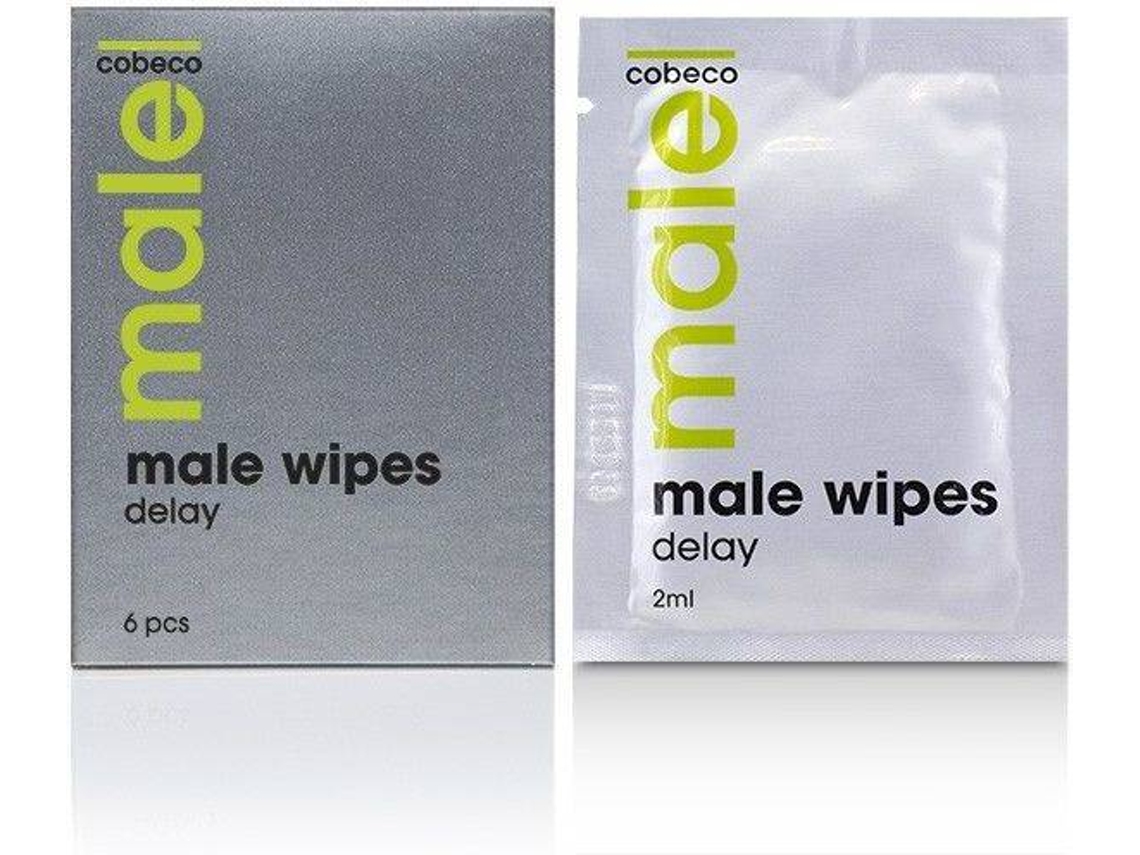 Cobeco Male Wipes delay toallitas retardantes paquete 6 x 0.33 ml total 2