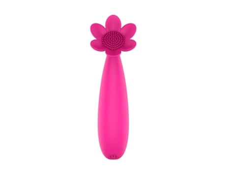 Vibrador de masaje de silicona recargable por USB con 19 modos de vibración para mujeres (rojo rosa) VEANXIN