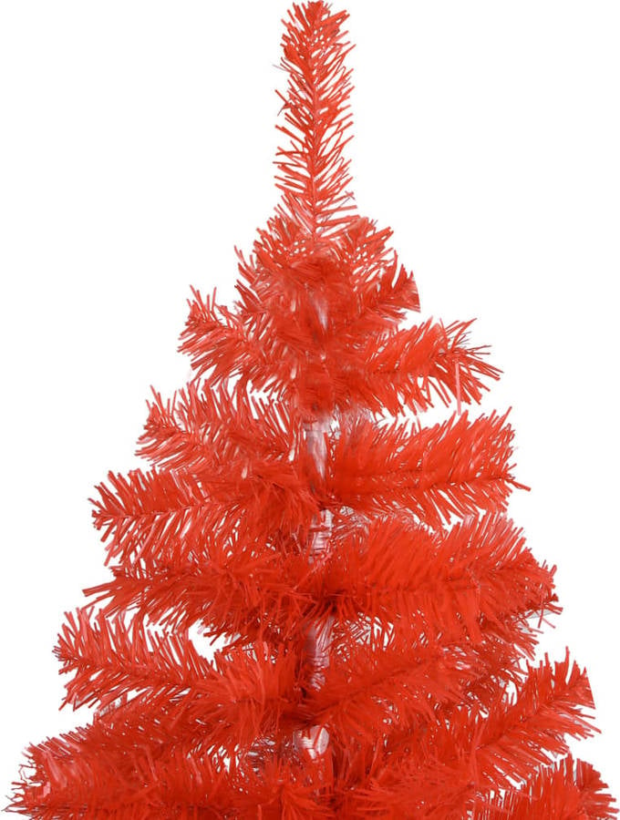 Árbol de Navidad VIDAXL con Luzes LED y Bolas (Rojo - 12x24 cm)