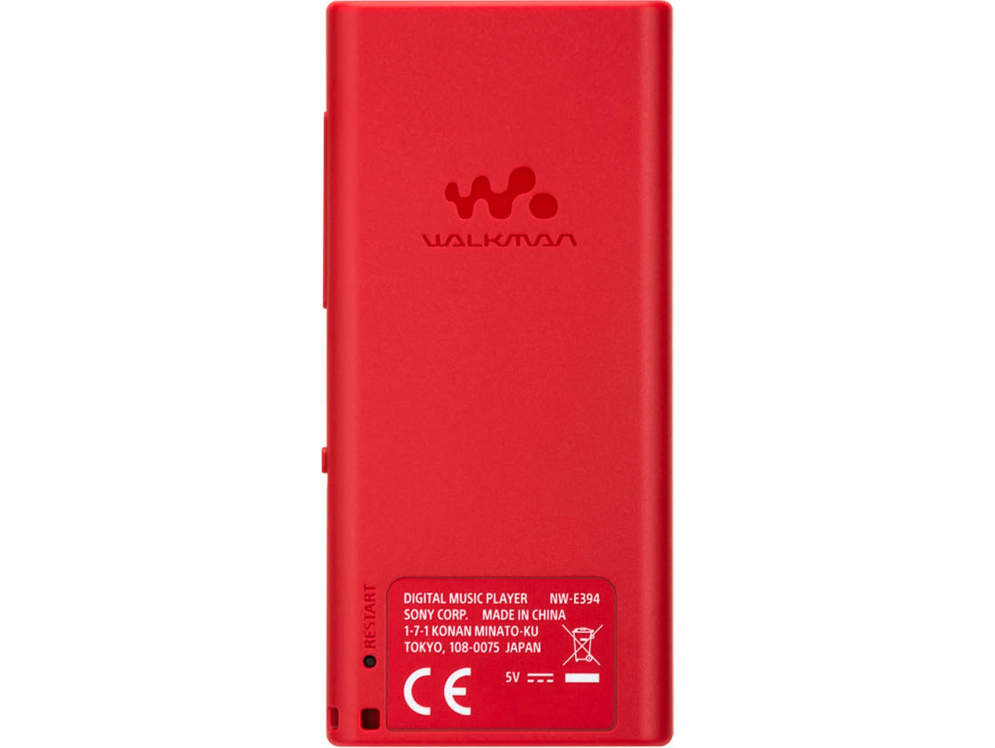 Reproductor MP4 Sony 8GB NWE394R - Rojo