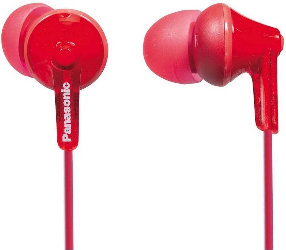 Auriculares con Cable PANASONIC Rp-Hje125E (In Ear - Rojo)