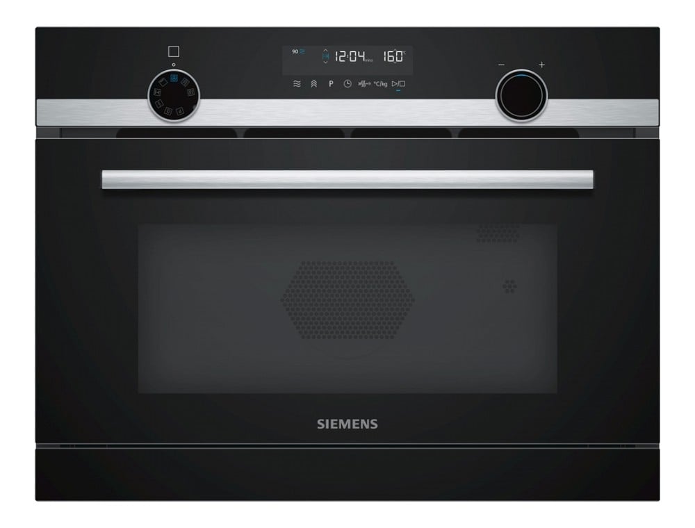 Horno a Vapor y Microondas SIEMENS CP565AGS0 (36 L - 59.4 cm - Catalítico - Negro)