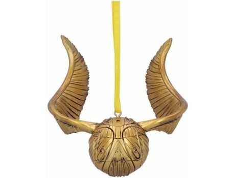 Nemesis Now Producto oficial de harry potter golden snitch quidditch adorno para colgar color dorado b5623t1