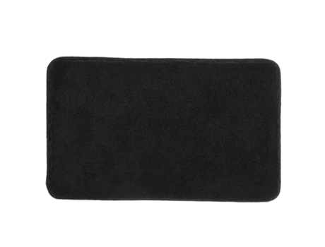 Kleine Wolke Alfombra de baño Relax negro 60x100 cm