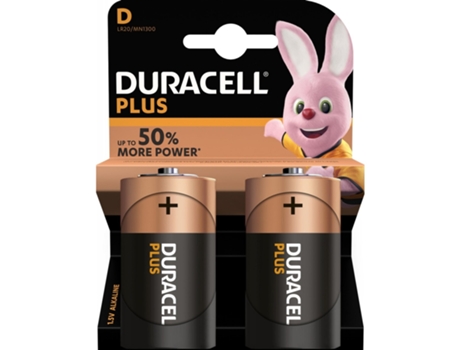 Pila DURACELL Plus LR20 2unid. en blíster