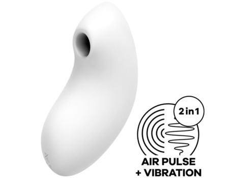 Vibrador y SATISFYER Vulva Lover 2 Air Pulse - Blanco