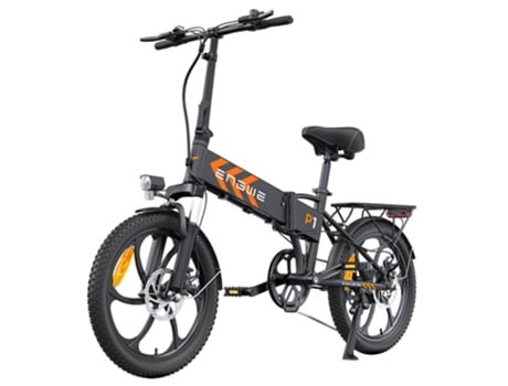 Bicicleta Eléctrica ENGWE P1 Plegable 250W 36V 13Ah Batería 25km/h Freno de Disco Doble Shimano 7 Marchas Negro