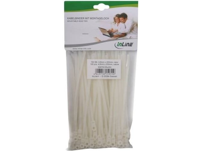 Organizador de Cables INLINE (Blanco)