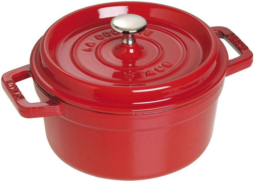 Staub Cacerolacocotte De hierro fundido 22 cm 26 l rojo cocotte