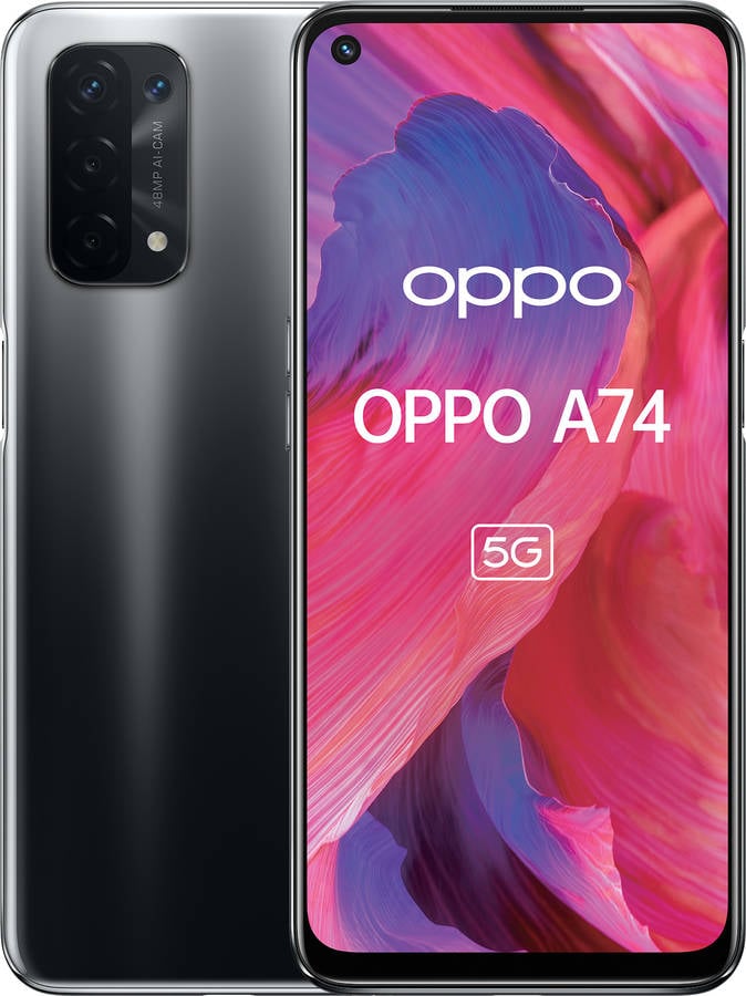 Smartphone OPPO A74 5G (6.5'' - 6 GB - 128 GB - Negro)