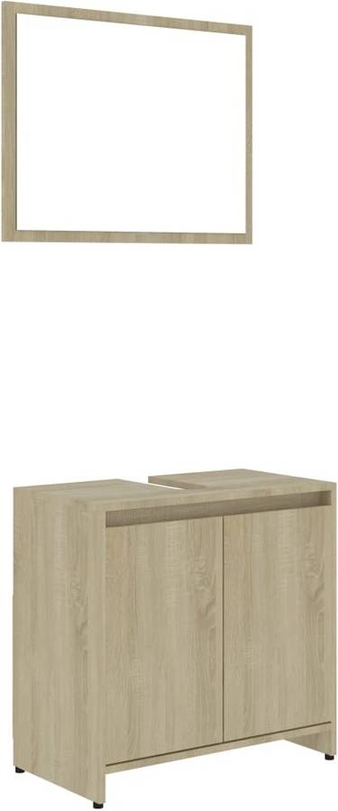 Conjunto de Muebles de Baño VIDAXL 802654 (Madera Aglomerada)