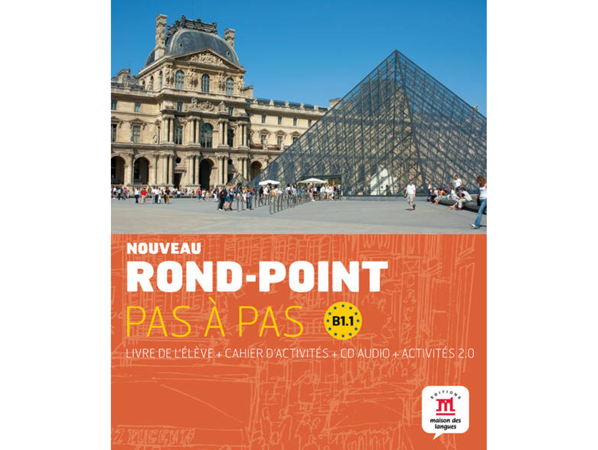 Libro Nouveau Rond-Point B1.1 Pas A Pas Libro+Cuaderno+Cd de Varios Autores