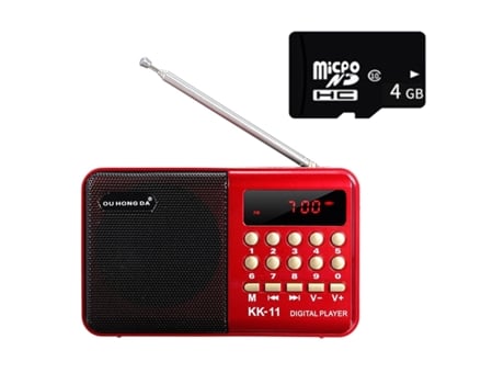 Mini Altavoz Bluetooth Portátil SLOWMOOSE 3W con Módulo de Antena Usb -220V[4Gb]