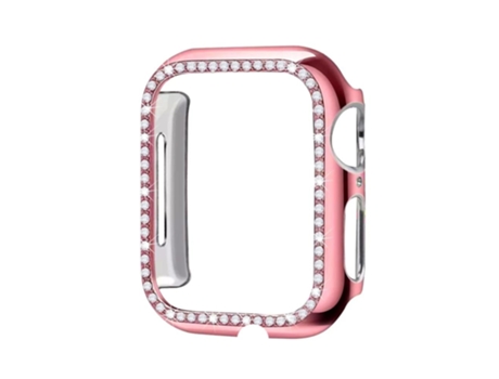 Carcasa de Reloj SLOWMOOSE de Diamante para Apple (Rosa - Série 4 5 40 Mm)