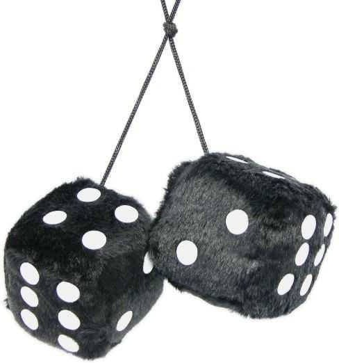 Carpoint Dados De peluche negro accesorio hp autozubehör 510080