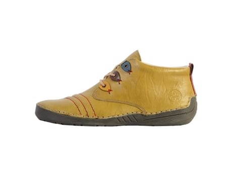 Botas de Mujer RIEKER Conforto Excepcional Piel Amarillo (36)