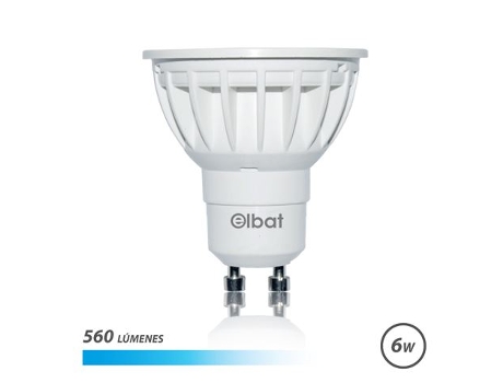 Bombilla Led Gu10 6W 560Lm 6500K Luz Fria Elbat