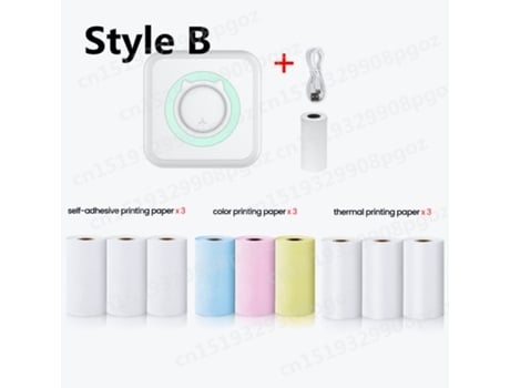 Mini impresora térmica de etiquetas, impresora fotográfica portátil de bolsillo inteligente para teléfonos móviles, inalámbrica, Bluetooth HHZ