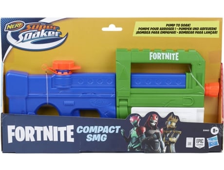 Supersoaker Fortnite Compact multicolor hasbro e99635l0 lanzador smgl edad 8 años original nerf pistola