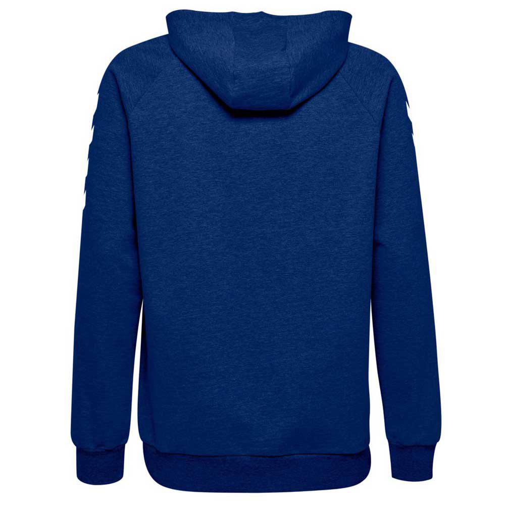 Hmlgo Cotton Hoodie sudadera con capucha hombre para hummel go azul fútbol